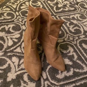 Express tan ankle boots